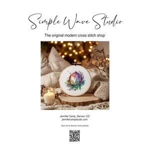 Retro Christmas Ornament Ball Holiday Cross Stitch Leaflet Chart NIP‎